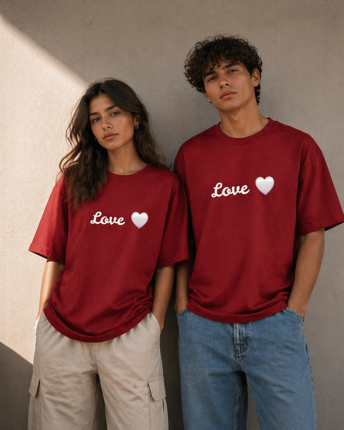 Love ❤️ (Single T-Shirt) Unisex Oversized Classic T-Shirt